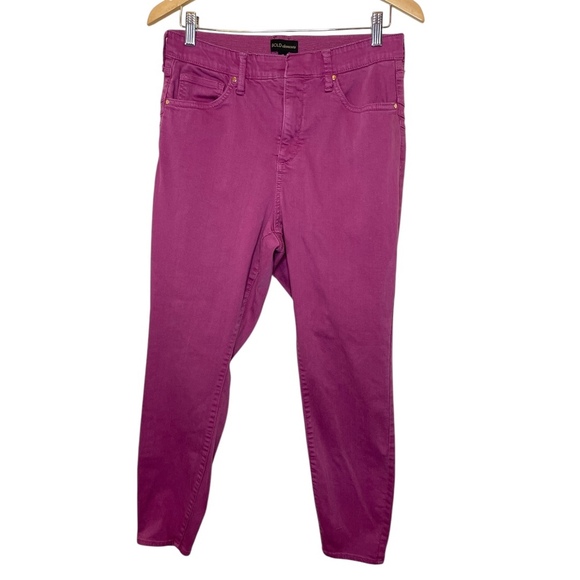 BOLD ELEMENTS Magenta High Rise Tummy Control Skinny‎ Jeans, Size 14 - Picture 1 of 8